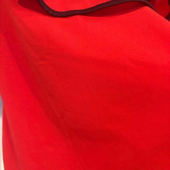Venus Red Ruffle Neckline Top Size Medium - Picture 5 of 8